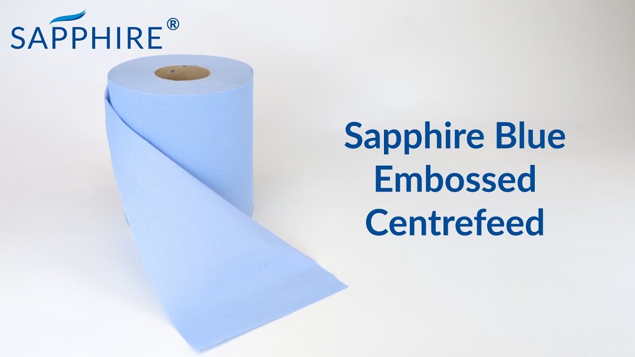 Sapphire Blue Embossed Centrefeed Spotlight
