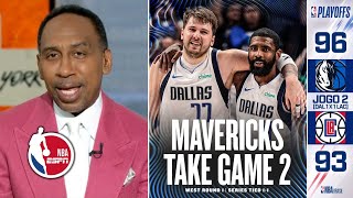 ESPN reactions to Luka Doncic 32 PTS as the Mavs def. Clippers 96-93 to TIE THE SERIES AT 1-1