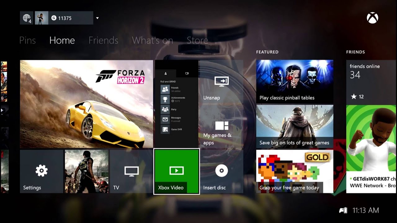 how to customize the xbox one s home screen