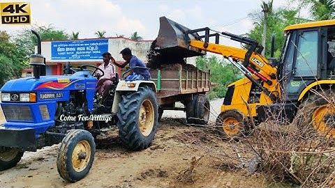 Eicher 551Range power plus tractor with loaded trolley pulling | Eicher tractor power | #CFV |