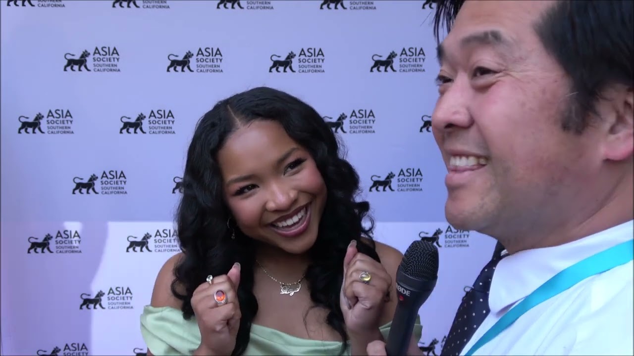 Laya DeLeon Hayes Carpet Interview at Asian Society SoCal Gala 2023