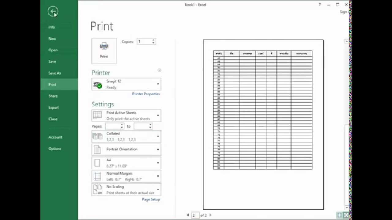 การ พิมพ์ งาน ใน excel  Update New  ปริ้นหัวตารางให้ออกทุกหน้า Excel 2013