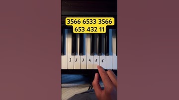 Thumbnail of Hallelujah easy tutorial #pianomusic #pianotutorial #piano #pianolessons #tutorialpiano #pianolove