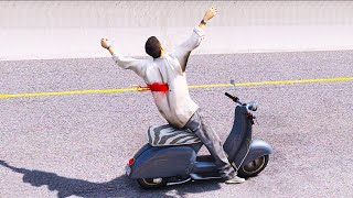 GTA 5 Crazy Motorcycle Crashes Episode 10 (Euphoria Physics Showcase)