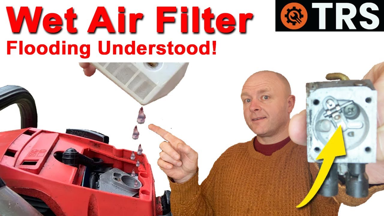 CHAINSAW FLOODING Wet Air Filter or Spark Plug. This is why! YouTube