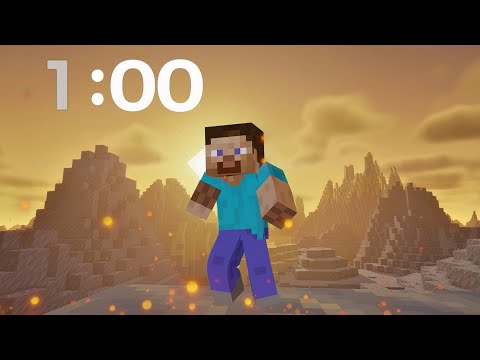 1 Minute Countdown Timer - Minecraft Dance