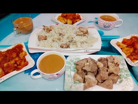 تعالوا نشوف طريقه الحلالي في الرز المعمر وجمالو  👌