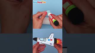Toilet Paper Roll Rocket or Space Shuttle Craft