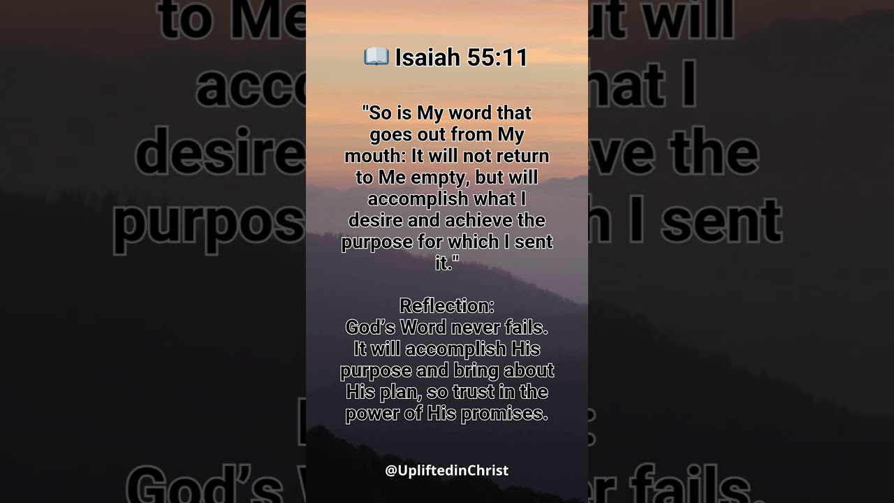 God’s Word Never Fails | Isaiah 