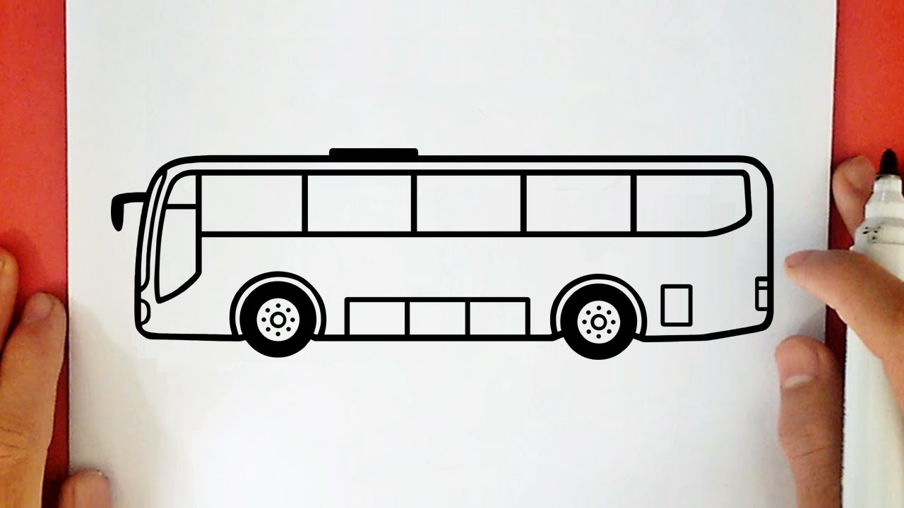 COMO DESENHAR UM ÔNIBUS - YouTube