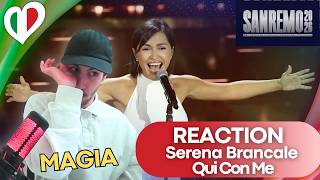 🇮🇹 REACTION to Serena Brancale - Qui Con Me | Spanish Reaction SANREMO 2026 (SUBTITLED)