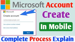 How to sign in ms word in android phone | how to create microsoft account in mobile | screenshot 2