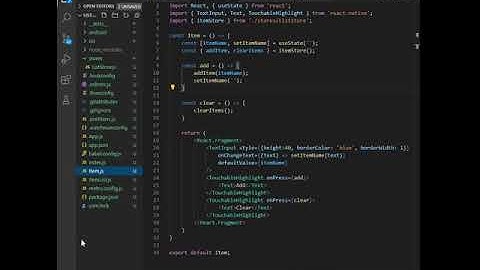 React Native Zustand Demo - Add item to list.