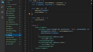 React Native Zustand Demo - Add item to list.