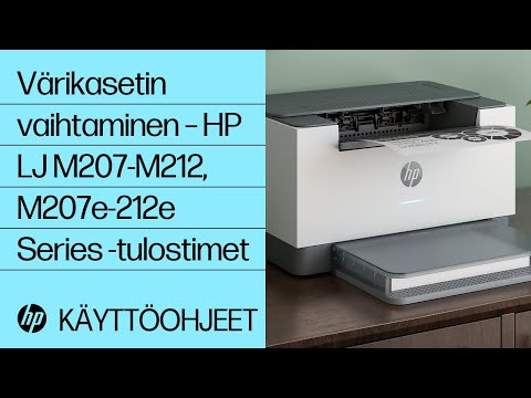 Värikasetin vaihtaminen – HP LJ M207-M212, M207e-212e Series -tulostimet | HP LaserJet | @HPtuki