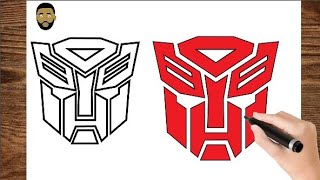 How To Draw Autobots Logo from Transformers