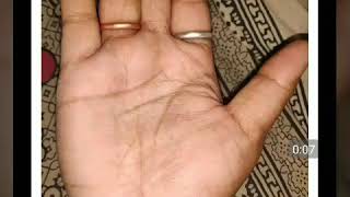 Star on moon mount gives success from foreign land. Palmistry reading
