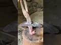 Forging a Leather Cutting Knife by Hand #shortsfeed #diy #blacksmith