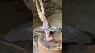 Forging a Leather Cutting Knife by Hand #shortsfeed #diy #blacksmith