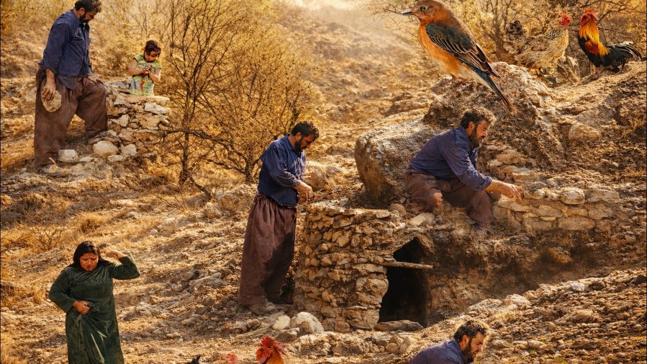 Saving little⛈️ goats in the heart of the mountains; the real effort of Iranian nomads ❤️