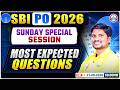SBI PO Notification 2026 | SBI PO Most Expected Questions | Sunday Special Session | SBI PO 2026