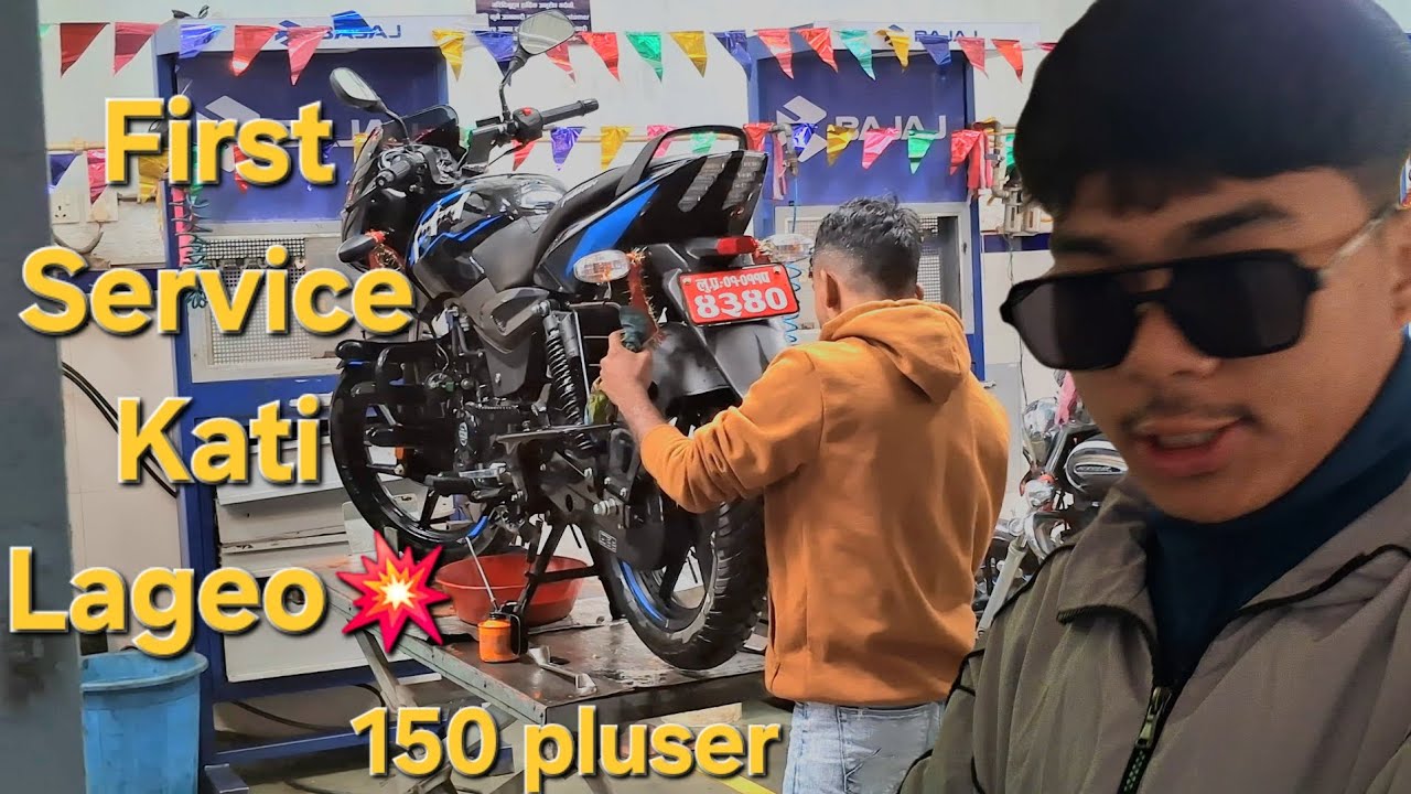 Bajaj pluser 150 💥 First Service ma K K Vayoo 💥💥 // Episode 73 // Beeshal Tharu vlogs//