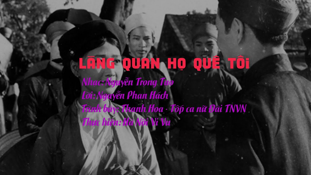Làng Quan Họ Quê Tôi (Thu thanh 1979) | Official Lyric... - youtube
