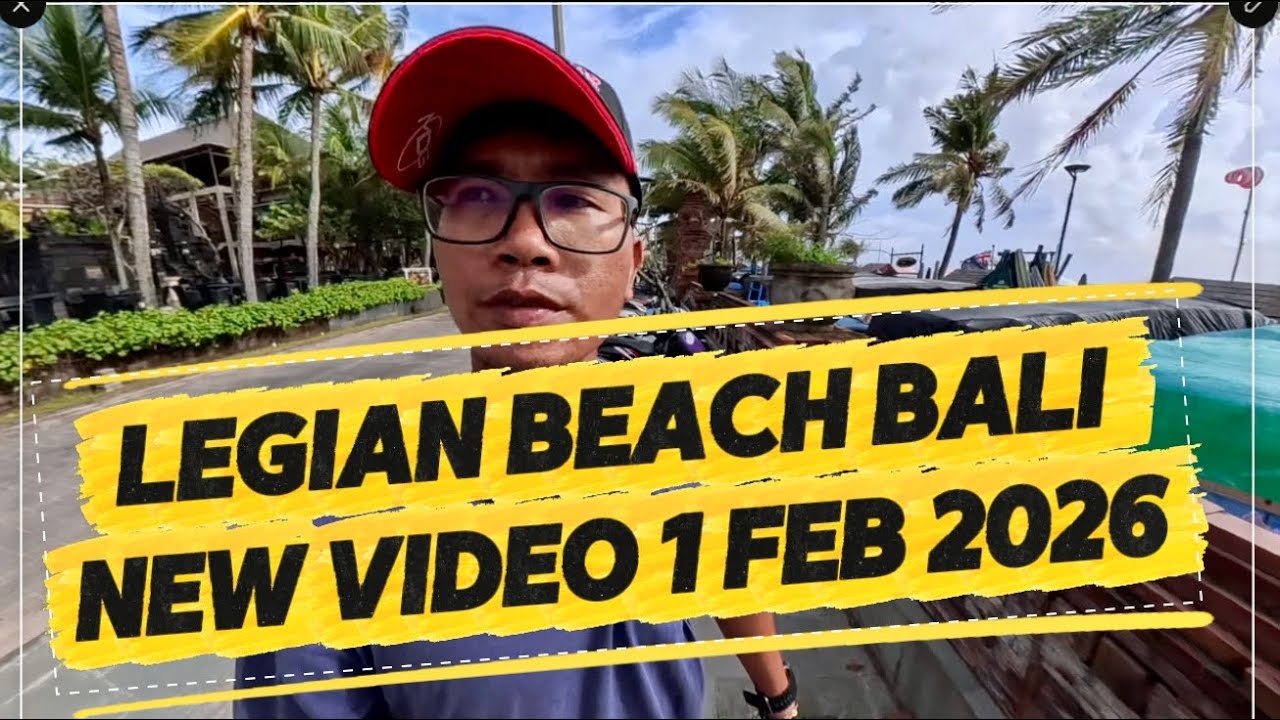 Legian Beach Bali now 1 Feb 2026