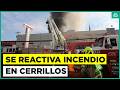 Incendio en empresa de neumáticos: Se reactiva el foco en Cerrillos