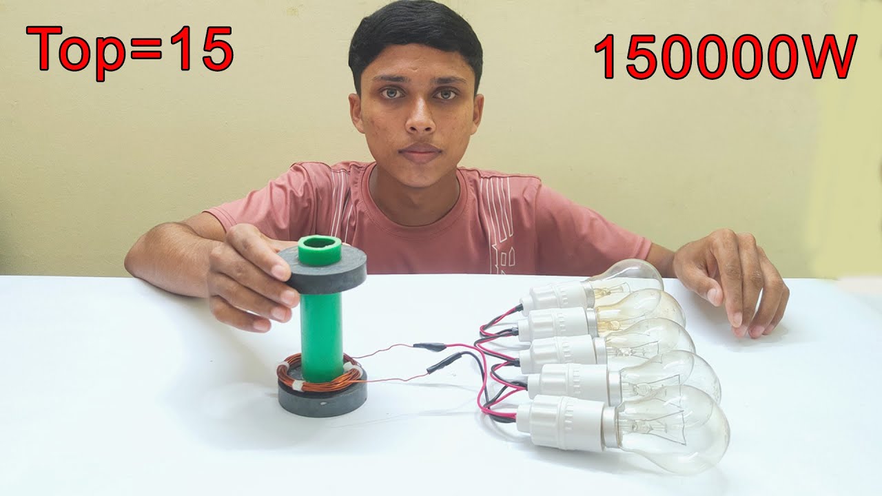 Топ-15 вариантов бесплатной электроэнергии: магнитный генератор мощностью 150000 Вт на 220 В с ла...