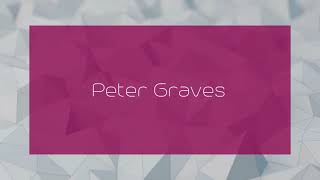 Peter Graves - appearance
