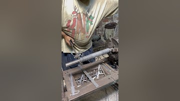 Long Heavy-Duty Iron Wire Spring Made on Lathe Machine | Strong & Simple Engineering #youtubeshorts