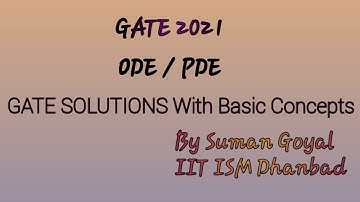 GATE 2021 Mathematics (MA) || PDE || ODE || Lagranges Auxiliary Equation || Cauchy Euler equation