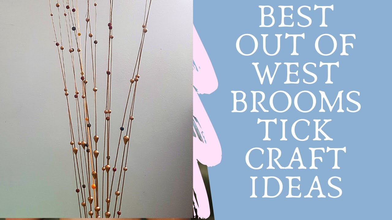 DIY broomstick painting simple and very easy//new waste material crafts ideas//handmade  craft 2020