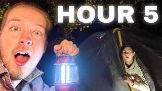 Overnight Survival Challenge In The Woods