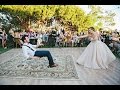 Bride puts a spell on her magician groom during first dance