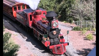 Walt Disney World Railroad 4-6-0 Walter E Disney No. 1, 2-6-0 Lilly Belle No. 2, 2-8-25
