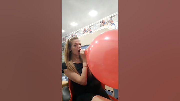 Explosion of a huge balloon