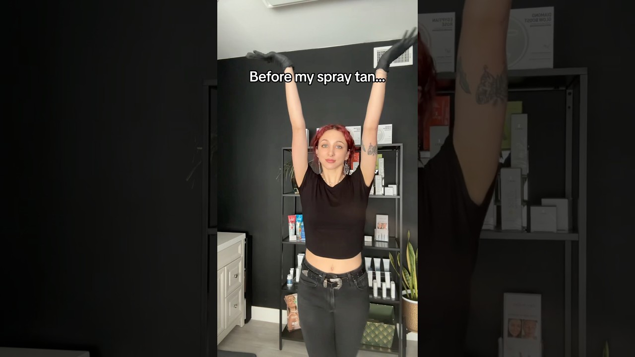 Before and after a spray tan - my spray tan results! 