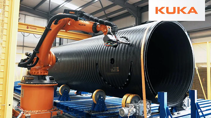 Gigantic Plastic Pipes Milled with KUKA Robots in the UK