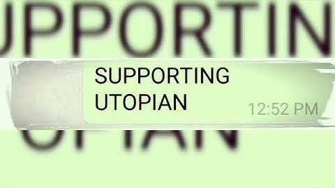 Supporting Utopian Colony