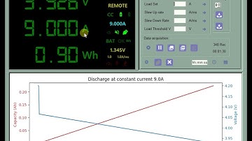 Battery capacity testing with KP184 electronic load software