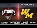 Wayne Hills vs West Milford Wrestling JV &amp; Varsity 2/2/22 (Senior Night)