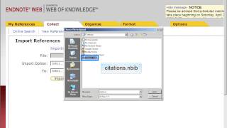 Importing References from PubMed to EndNote Web