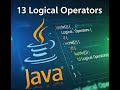 13 Logical Operators