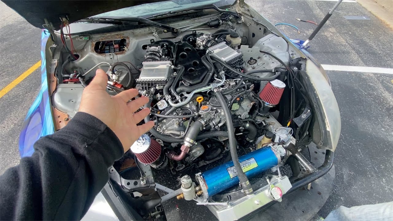 PIT WALK.  VR30DETT 350Z, Corvette with truck body, 240Z front swap S13.