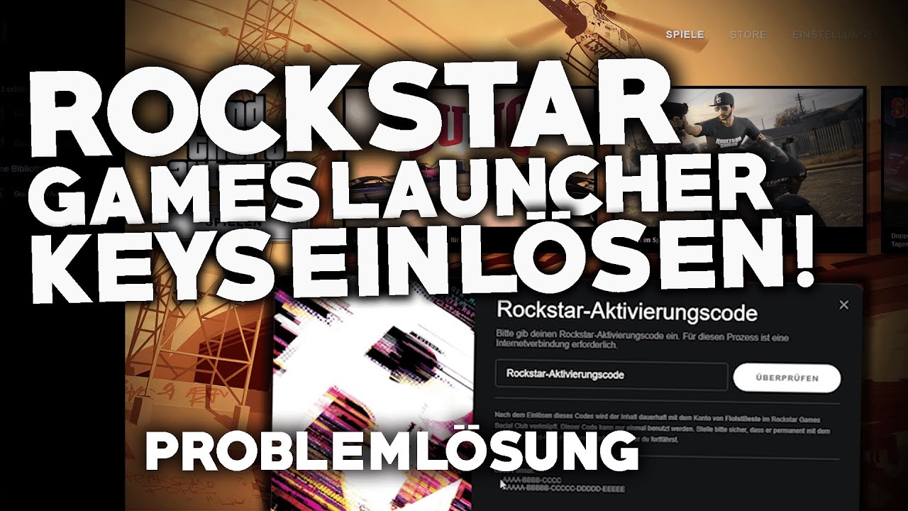 ROCKSTAR GAMES Produkt KEYs/CODEs AKTIVIEREN! Tutorial Deutsch