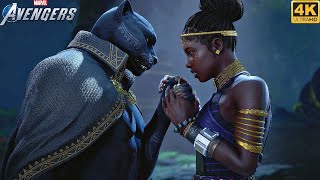 Black Panther Saves Shuri with Earth X Skin - Marvel's Avengers Game (4K 60FPS)