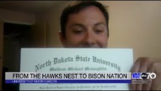 About half of UND's recent graduating class receives diplomas with rival NDSU seal