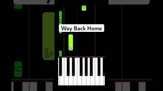 【簡単ピアノ】Way Back Home (時計の針を巻き戻すように) Shorts